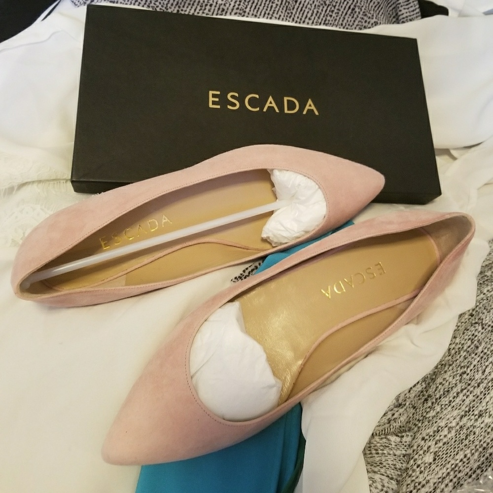 Escada Suede Flats